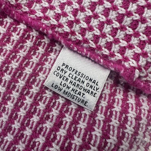 St John Sport Sweater Womens Extra Large Pink Cardigan Full Zip Knit Logo Sporty - Picture 7 of 16